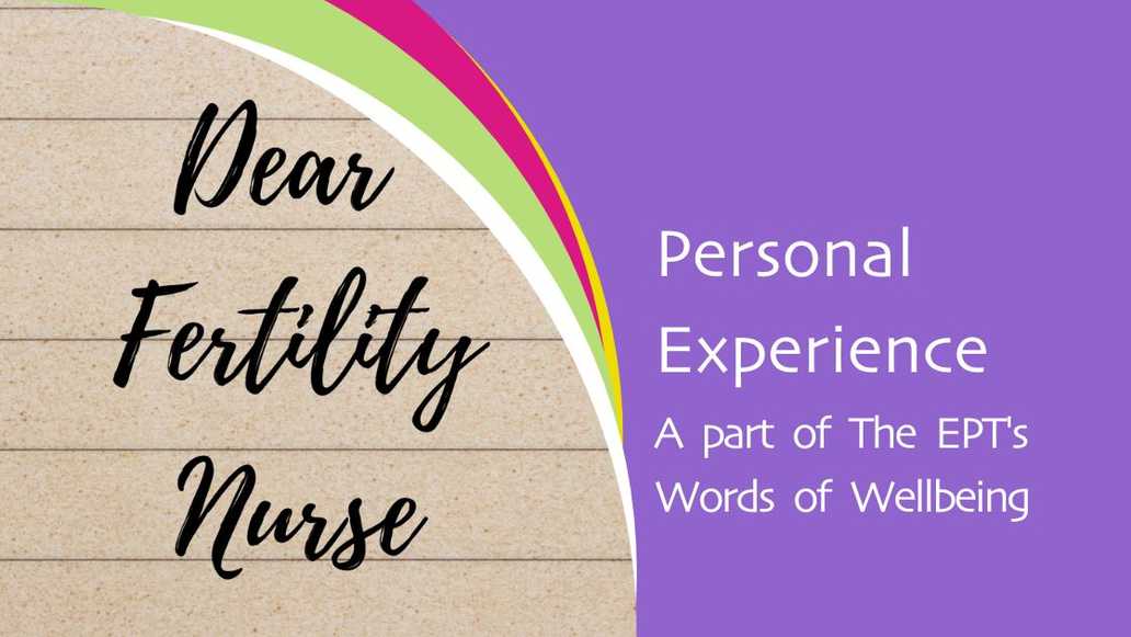 Personal Experience. A part of The EPT's Words of Wellbeing